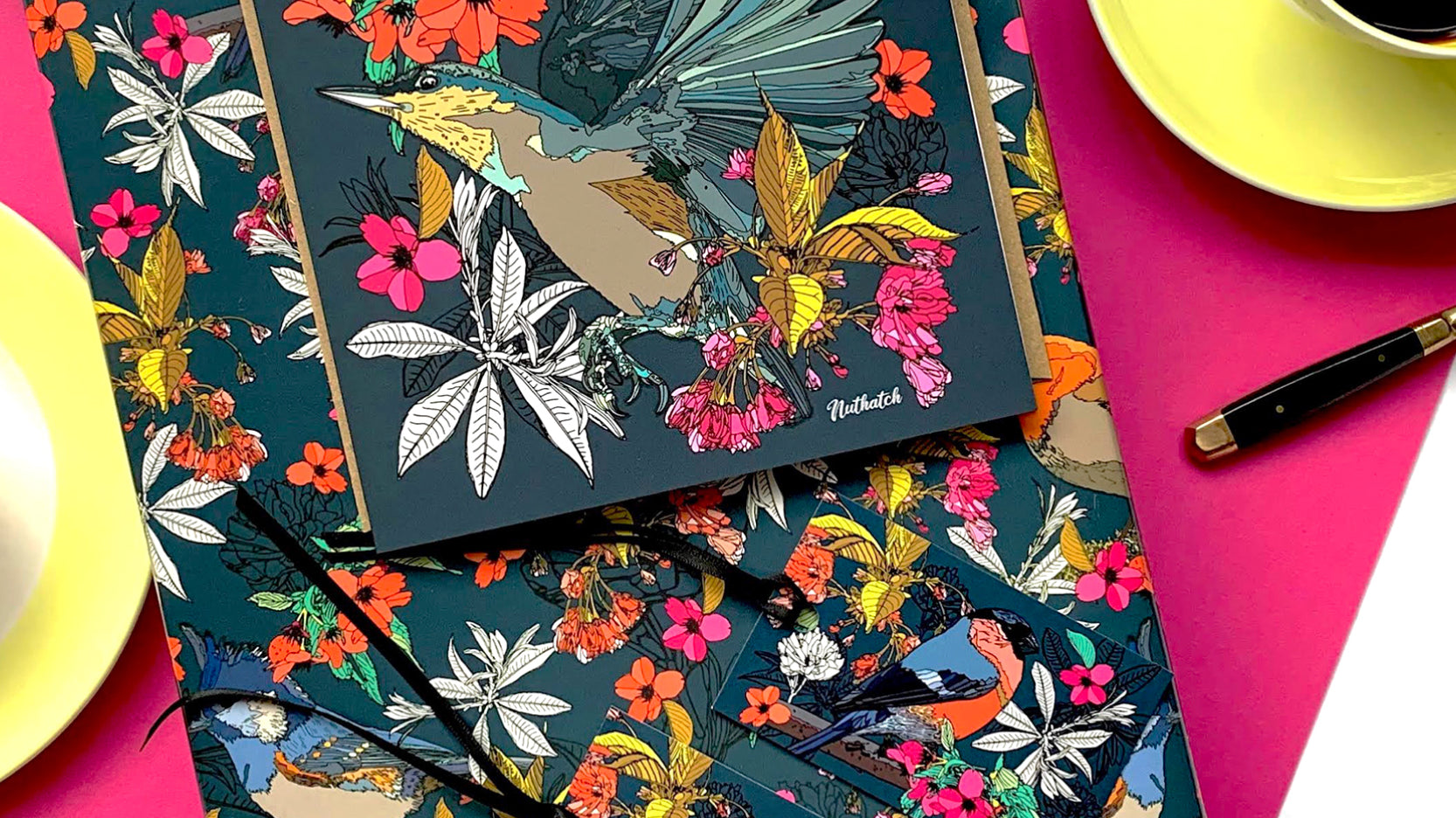 beautiful unique gift wrapping, handmade wrapping paper, glitter ribbon, black wrapping paper, gift wrapping service